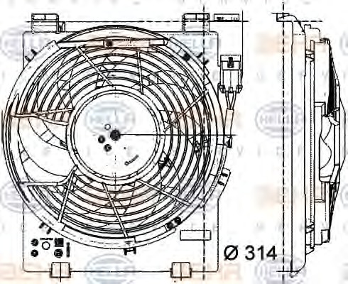 MAHLE Ventilátor, klímahűtő ACF3000P_MAHLE