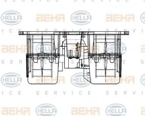 HELLA Ventilátor, utastér 8EW009157-531