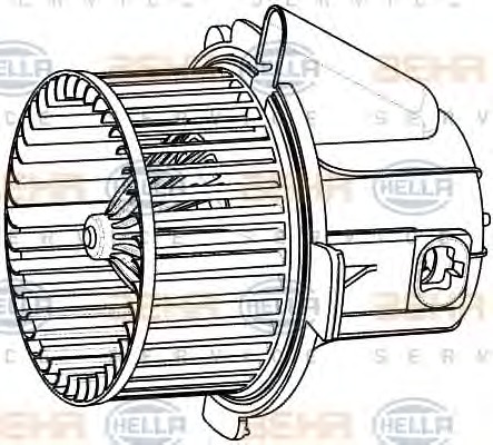 HELLA Ventilátor, utastér 8EW009157-541