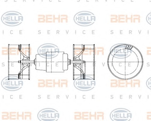 HELLA Ventilátor, utastér 8EW009157-571