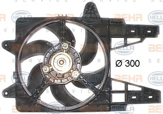 HELLA Ventilátor, vízhűtő 8EW009158-241