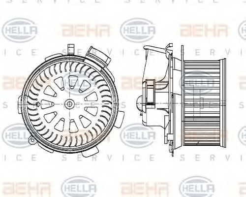 MAHLE Ventilátor, utastér AB45000P_MAHLE