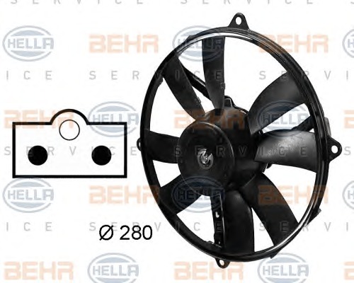 HELLA Ventilátor, klímahűtő 8EW009158-761