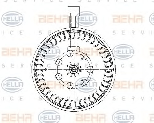 HELLA Ventilátor, utastér 8EW009159-591