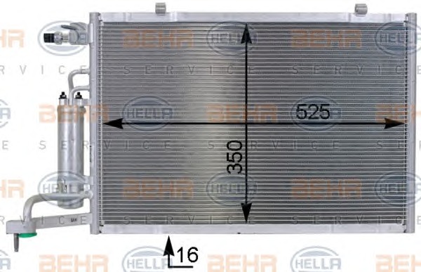 HELLA Klímahűtő 8FC351000-401