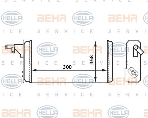 HELLA Fűtőradiátor 8FH351024-251