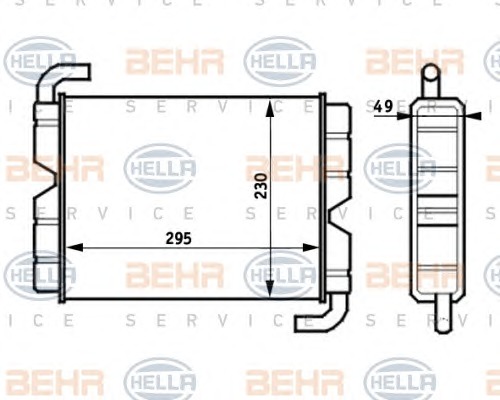 HELLA Fűtőradiátor 8FH351024-381