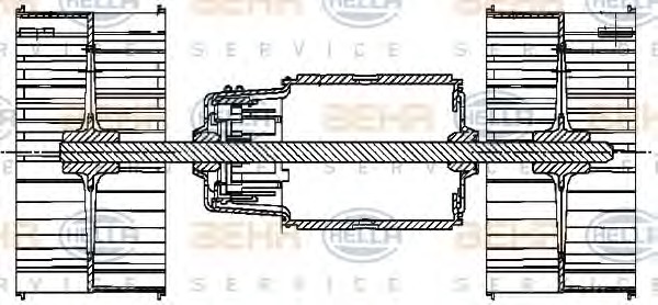 HELLA Ventilátor, utastér 8EW351024-481