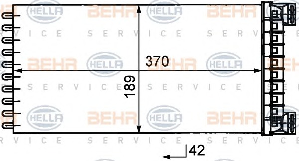 HELLA Fűtőradiátor 8FH351029-081