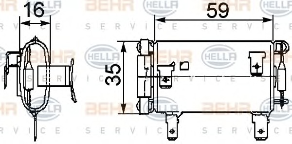 HELLA Ellenállás, szellőzés 9ML351029-381