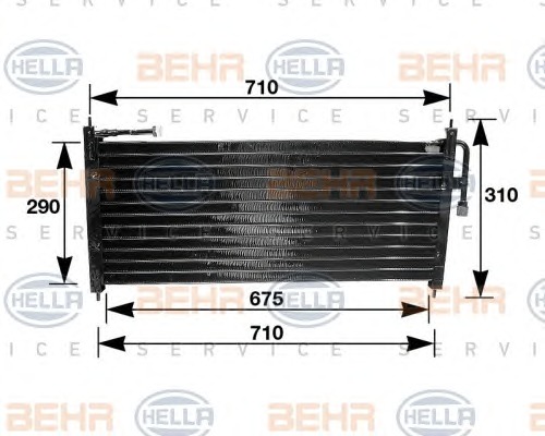 HELLA Klímahűtő 8FC351035-021