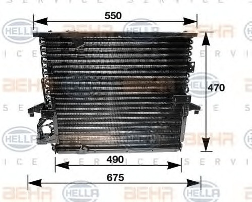 HELLA Klímahűtő 8FC351035-031