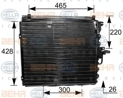 HELLA Klímahűtő 8FC351035-181