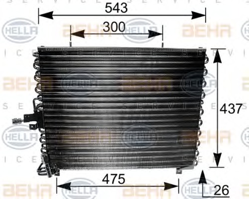 HELLA Klímahűtő 8FC351035-211