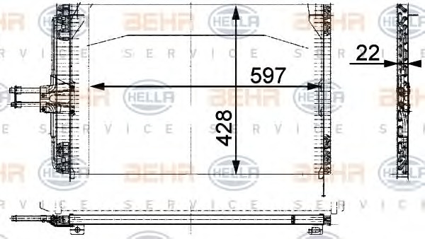 HELLA Klímahűtő 8FC351035-464