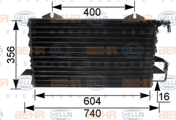 HELLA Klímahűtő 8FC351035-541