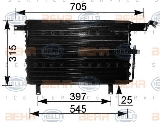 HELLA Klímahűtő 8FC351035-571