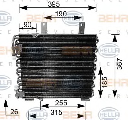 HELLA Klímahűtő 8FC351035-621