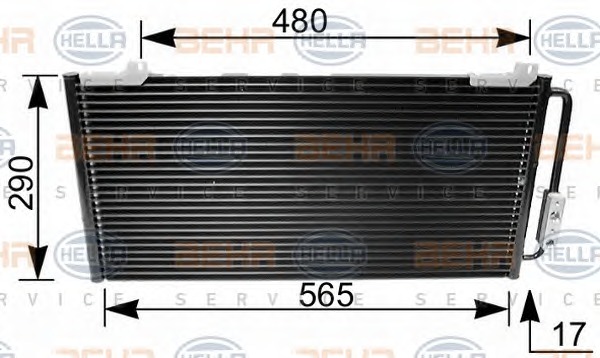 HELLA Klímahűtő 8FC351035-641