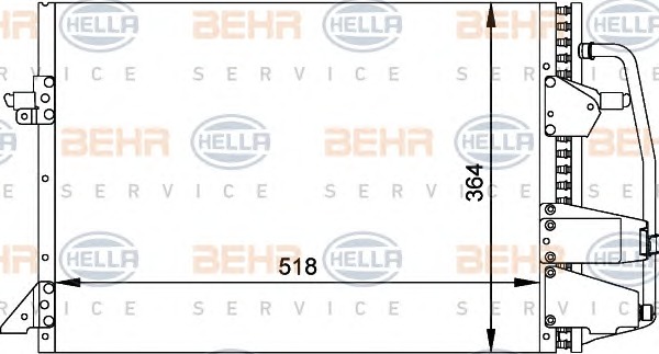 HELLA Klímahűtő 8FC351035-701