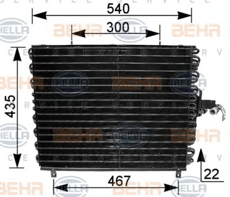 HELLA Klímahűtő 8FC351035-771