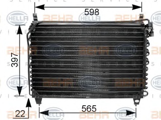 HELLA Klímahűtő 8FC351035-791