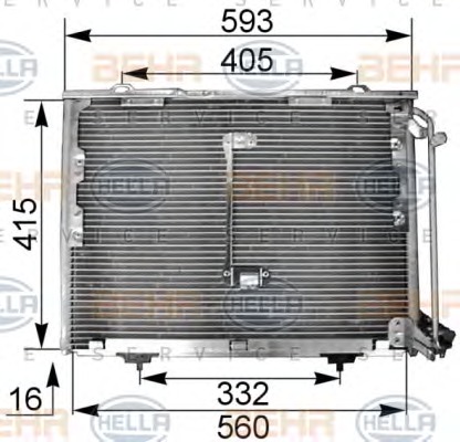 HELLA Klímahűtő 8FC351036-014