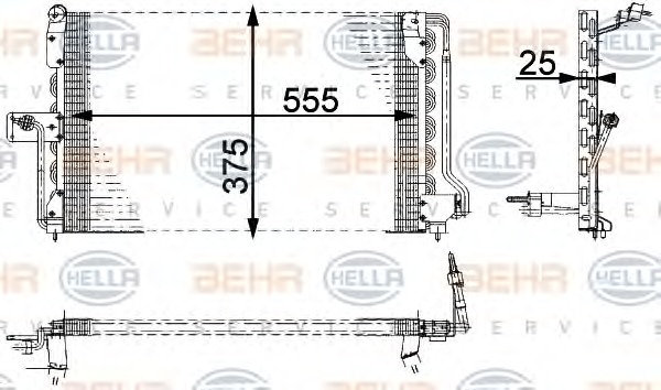 HELLA Klímahűtő 8FC351036-021