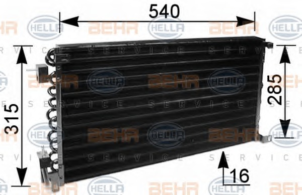 HELLA 8FC351036-041 Klímahűtő