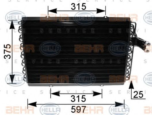 HELLA Klímahűtő 8FC351036-051