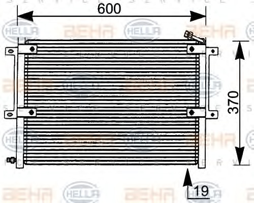 HELLA Klímahűtő 8FC351036-061