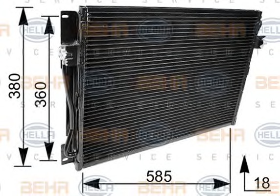 HELLA Klímahűtő 8FC351036-091