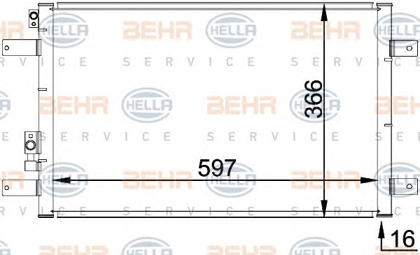 HELLA Klímahűtő 8FC351036-111