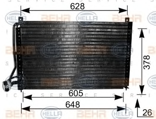 HELLA Klímahűtő 8FC351036-181