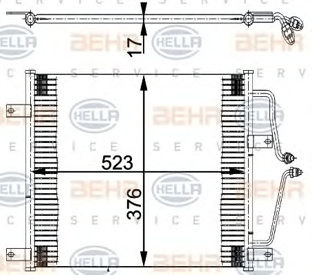 HELLA Klímahűtő 8FC351036-201