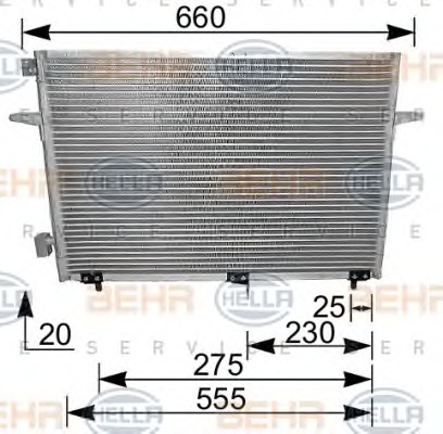 HELLA Klímahűtő 8FC351036-251