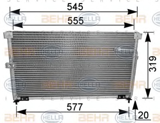 HELLA Klímahűtő 8FC351036-301