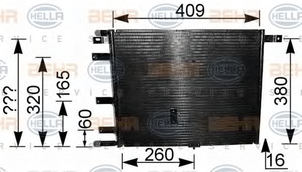 HELLA Klímahűtő 8FC351036-331