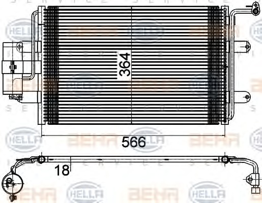 HELLA Klímahűtő 8FC351036-381