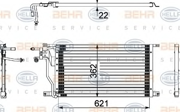 HELLA Klímahűtő 8FC351036-441