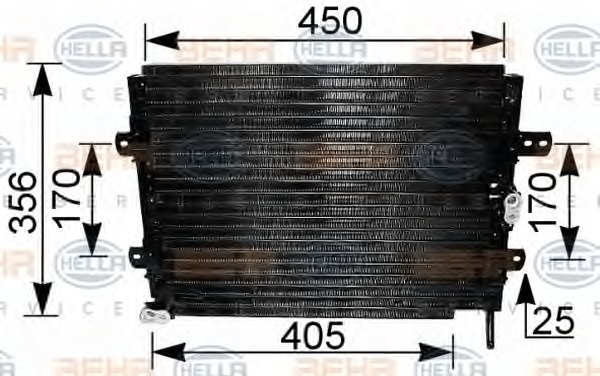 HELLA Klímahűtő 8FC351036-581