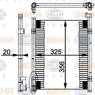 HELLA Klímahűtő 8FC351037-021