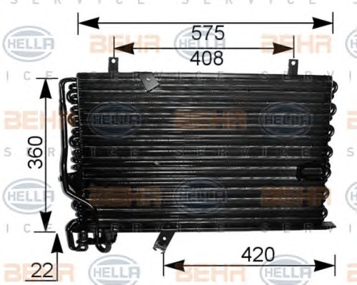 HELLA Klímahűtő 8FC351037-131