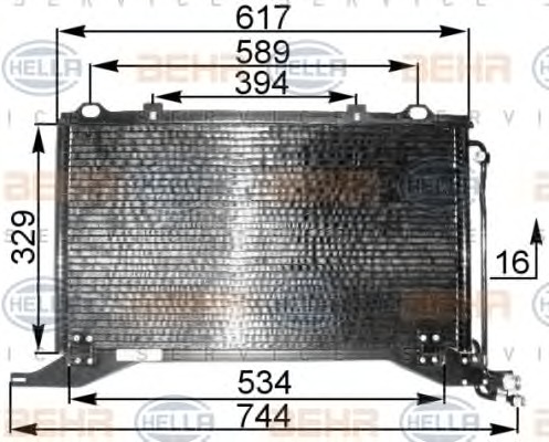 HELLA Klímahűtő 8FC351037-171