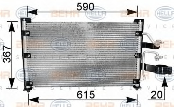 HELLA Klímahűtő 8FC351037-211