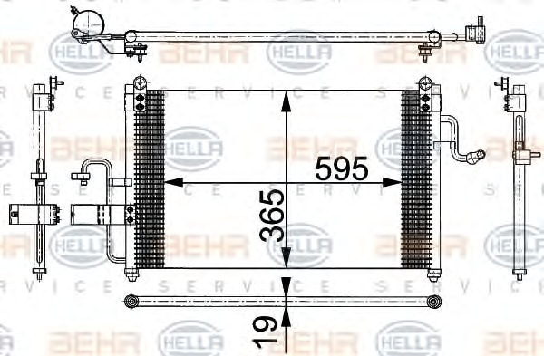 HELLA Klímahűtő 8FC351037-231