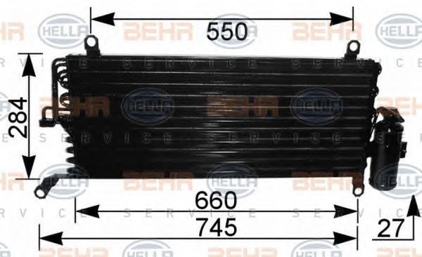 HELLA Klímahűtő 8FC351037-301