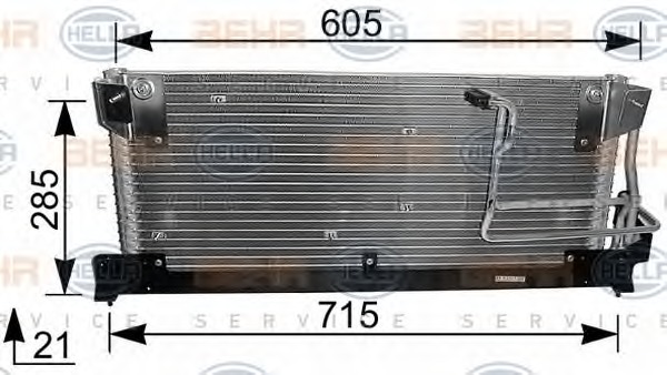 HELLA Klímahűtő 8FC351037-381