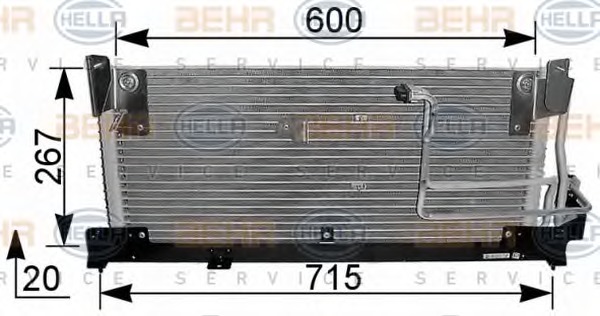 HELLA Klímahűtő 8FC351037-581