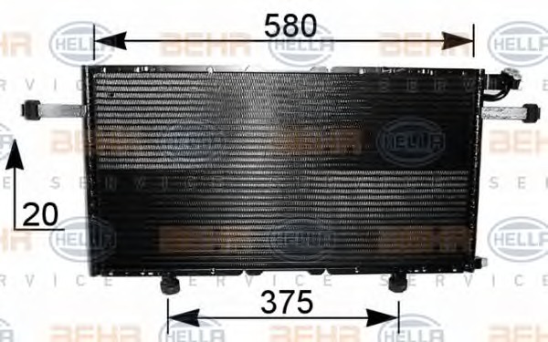 HELLA Klímahűtő 8FC351037-601